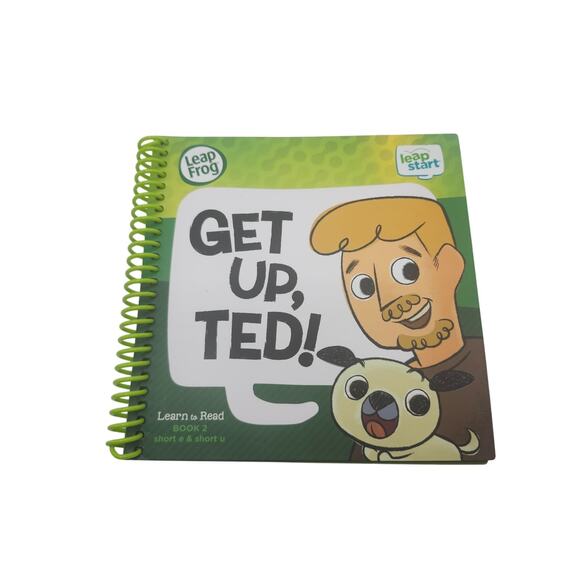 LeapFrog Leap Start Learn to Read Book 2 Get Up Ted Education Short E & U Sound - Picture 1 of 4